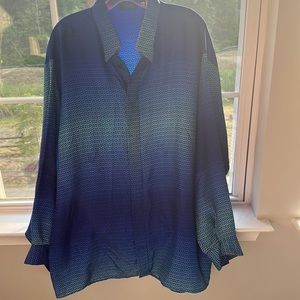 Versace Silk ombré shirt